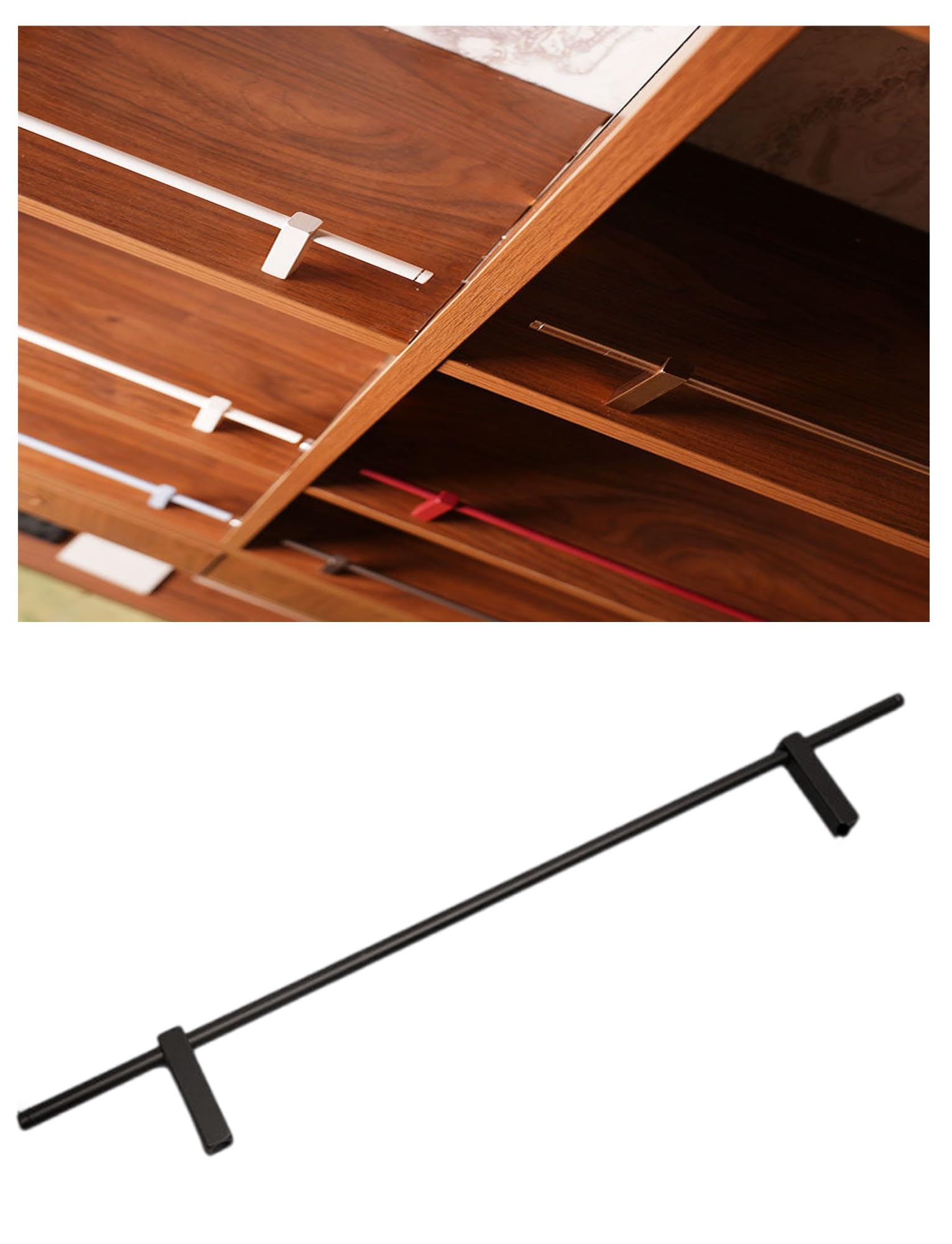 Generico Mobiletto Porta Scarpe, armadietti per corridoio, scaffale per Scarpe, Copri cassetti, Panca Pieghevole per Ingresso, (Barra di Protezione per Ripiani in Metal