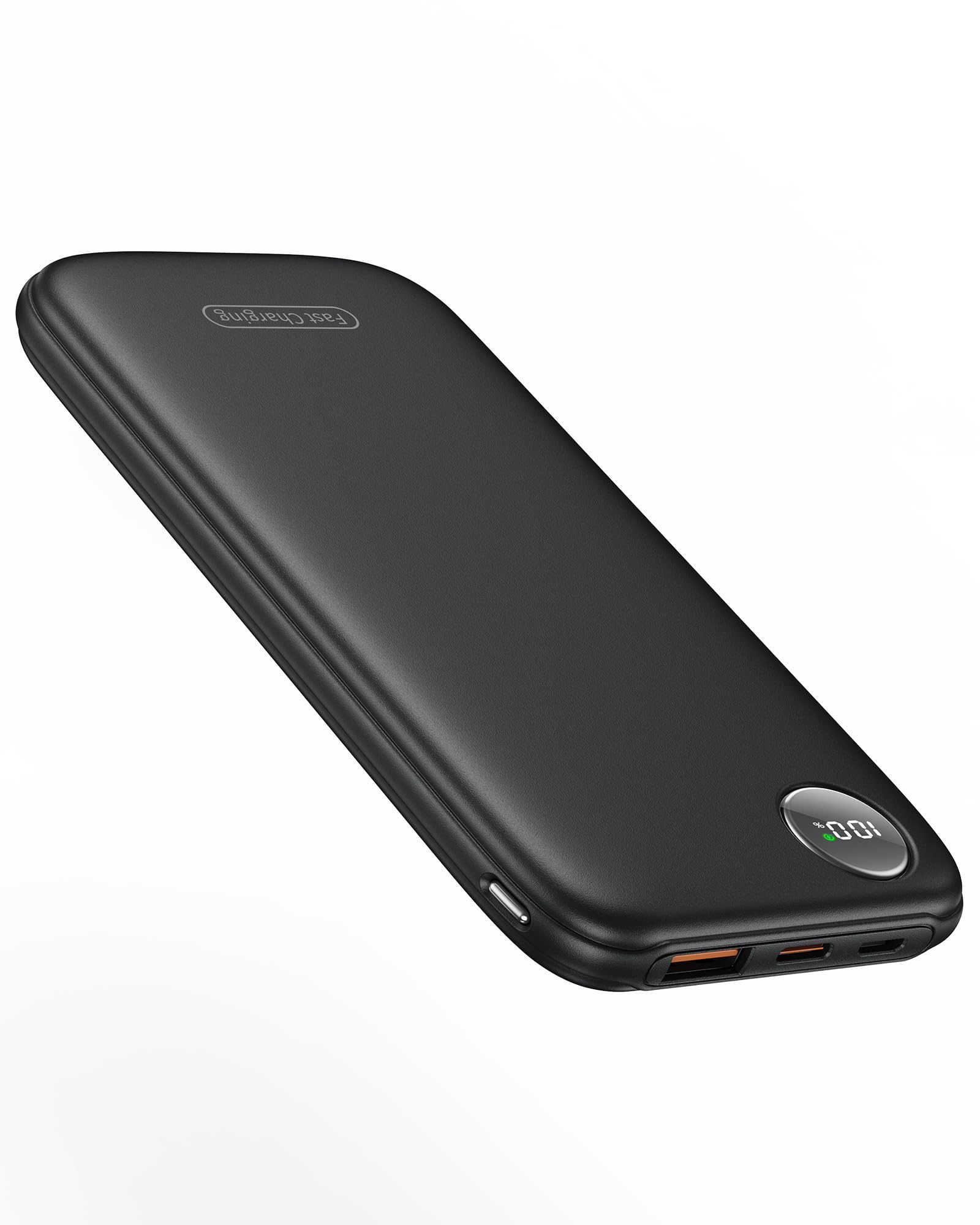 Power Bank, 22.6W 10000mAh Ricarica Rapida Caricatore Portatile iphone, QC 3.0 USB C Powerbank Potente (Nero Intenso)