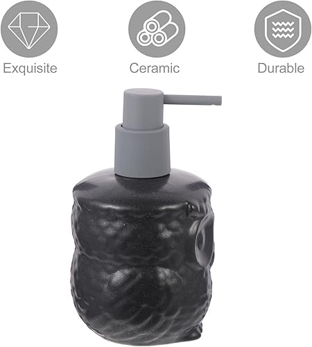 Miniatura 3 de Zerodeko Botella de loción de champú dispensador de jabón en forma de búho botella de jabón con bomba de ducha dispensador de gel para el hogar