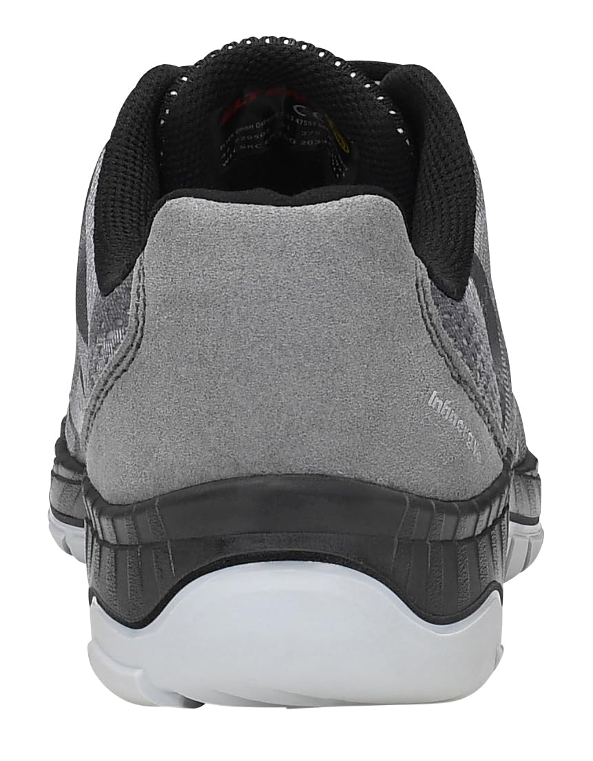 ELTEN LANDON Grey Low ESD S1, męskie buty ochronne, sportowe, super lekkie, szare, stalowy nosek
