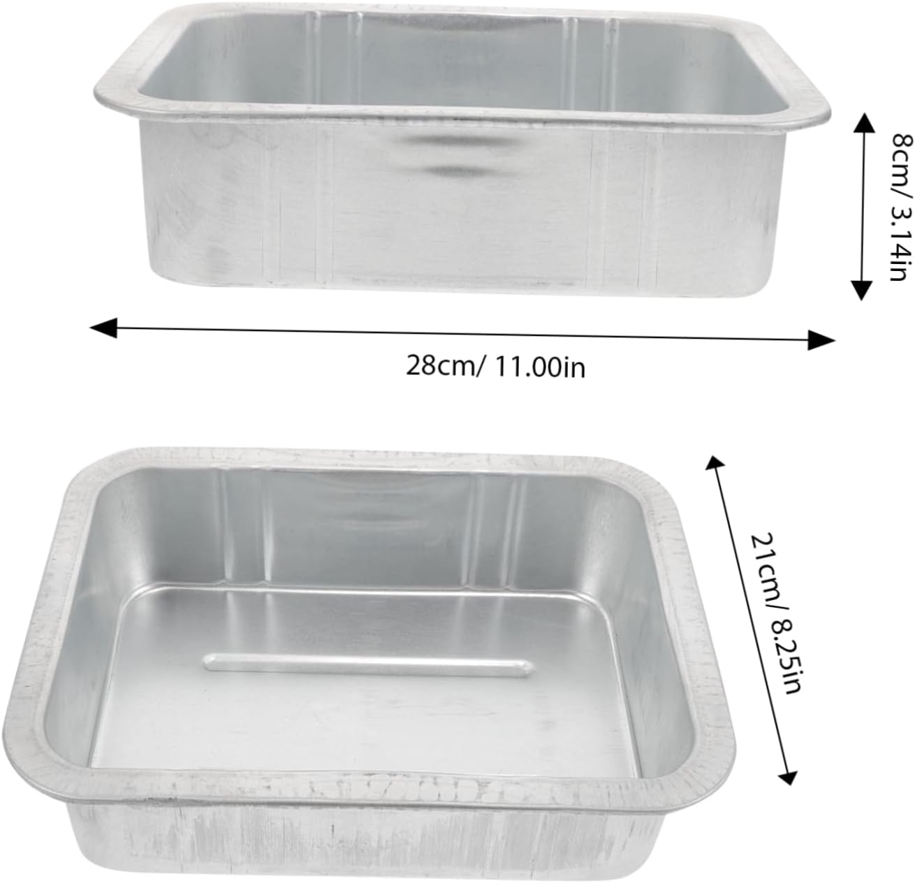 Cabilock 2pcs Oil Pan Oil Drain Pan with Lid for Oil Catch Pan Washing Cleaning Repair Drainers Drains Tray Drip Waste Engine Oil Collector Waste Oil Collector Steel Silver