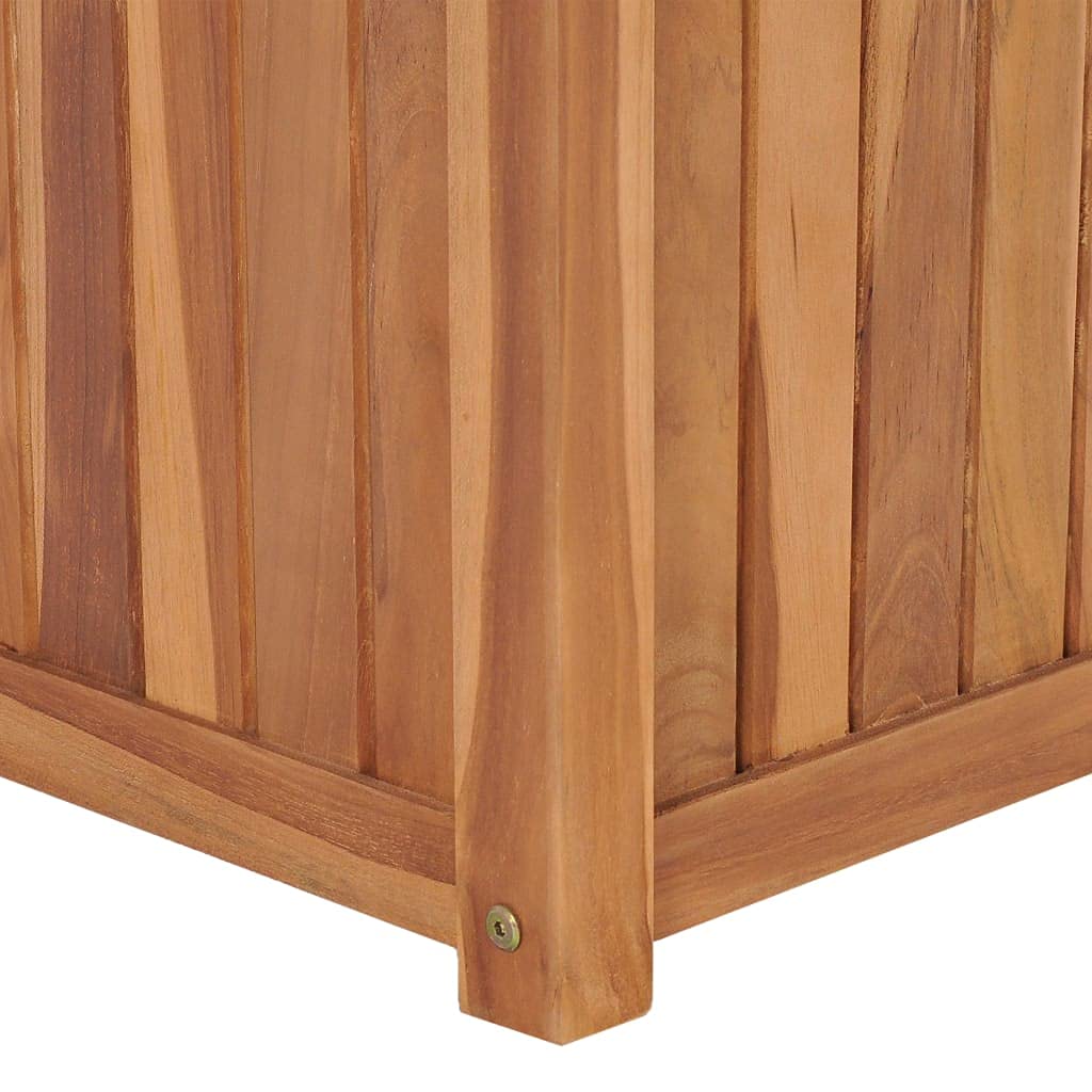 Arriate, Macetas para Flores Y Plantas, Jardineria Maceteros, Huerto Urbano Terraza, Mesa De Cultivo, Mesa Cultivo, de Madera Maciza de Teca 40x40x40 cm