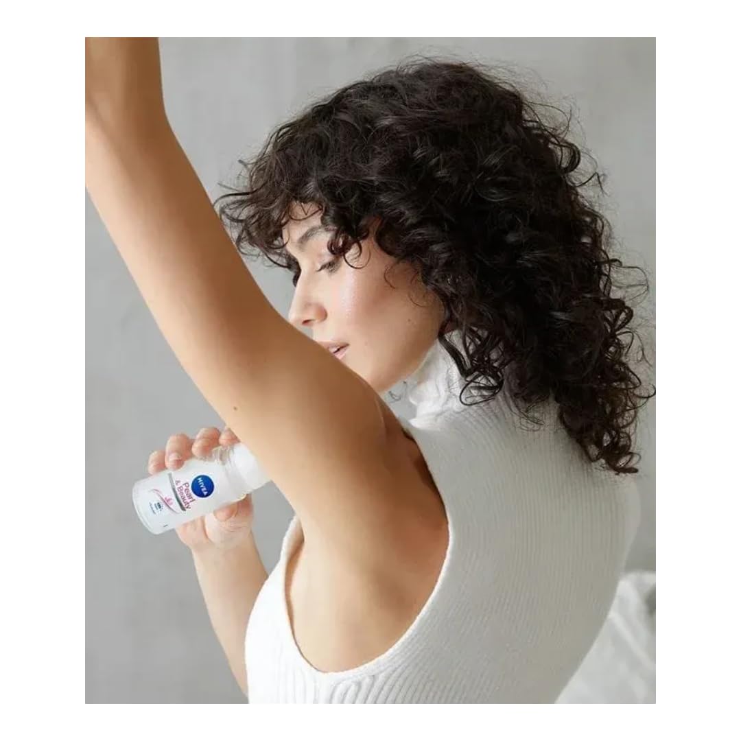 NIVEA Anti-Perspirant Deodorant Roll-On Pearl & Beauty 50ml – Long-Lasting Freshness, Smooth Skin, 48H Sweat & Odor Protection, Gentle Formula with Pearl Extract, Alcohol-Free Deodorant, 3-Pack - Image 3