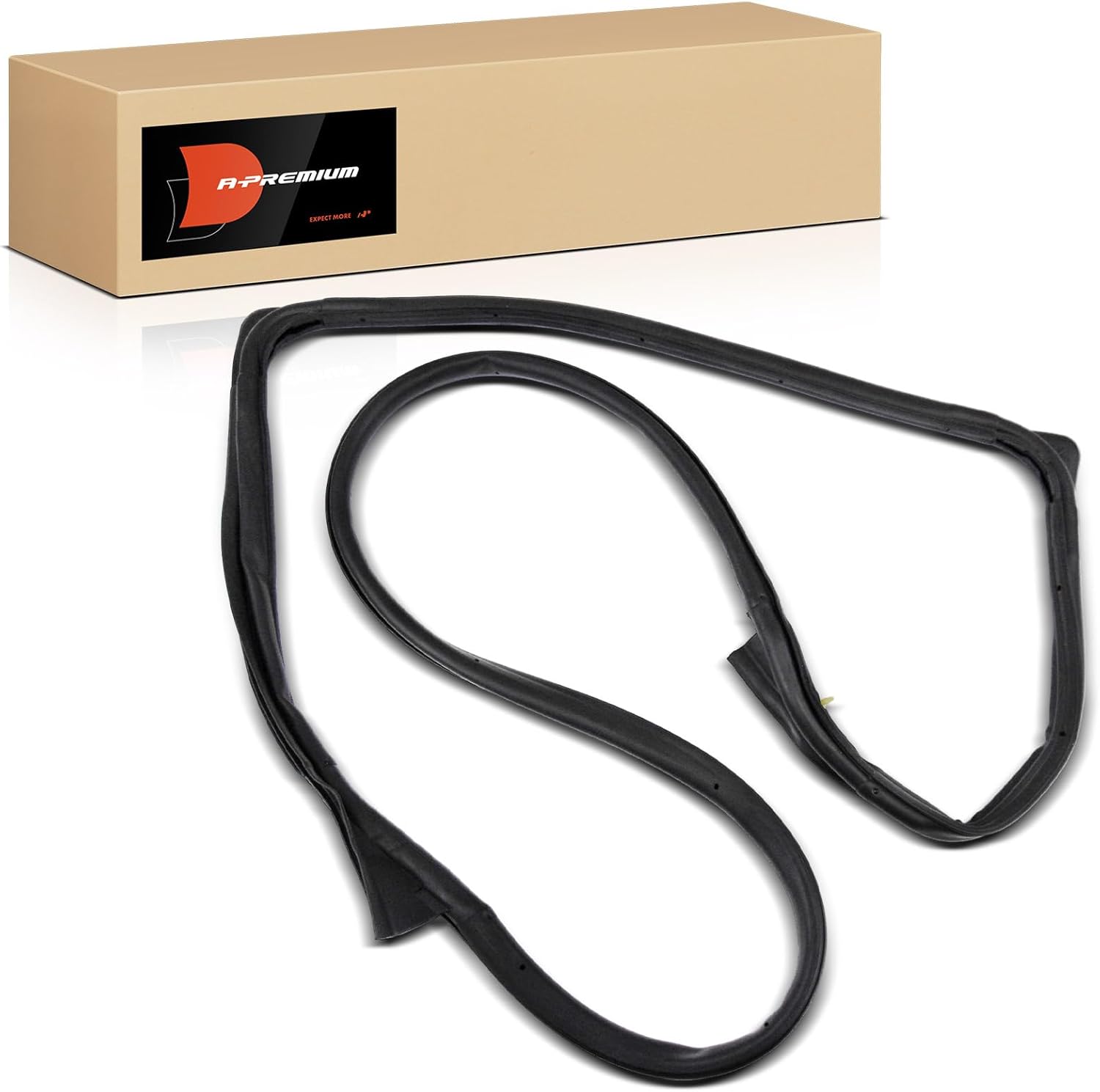 A-Premium Rear Right Car Door Weather Stripping Seal Strip Compatible with Jeep Wrangler 2007-2018, 4-Door Only