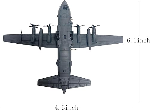 Miniatura 4 de Lockheed AC-130U 1/200 Modelo de avión fundido a troquel