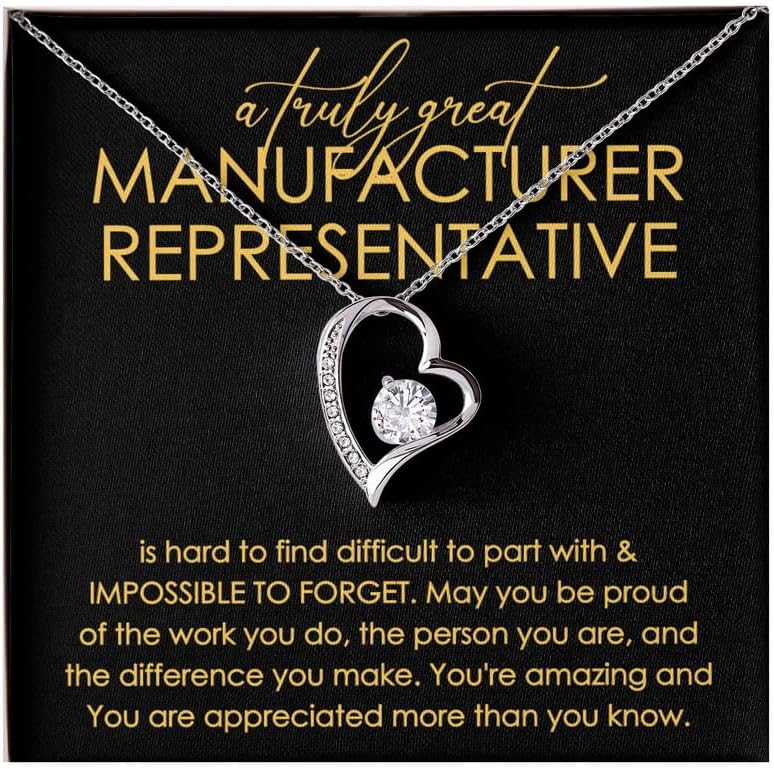 Manufacturer Representative Necklace Message Card Box Forever Love Standard - Hard To Find Difficult To Part - Veterinarian Groomer Pet Care