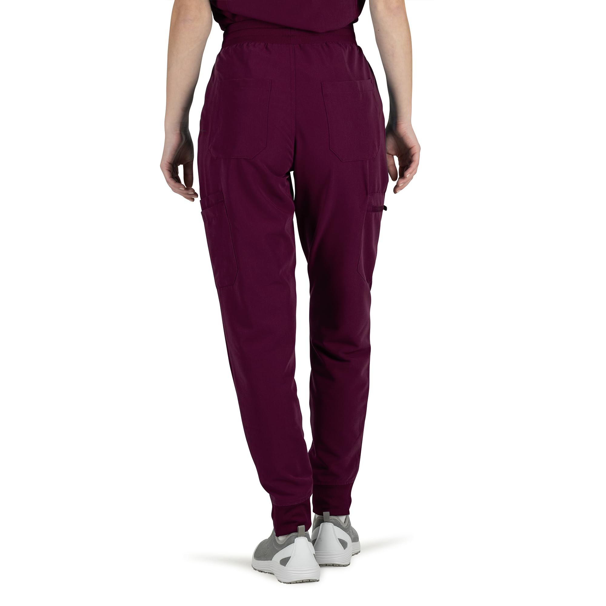 B-well Mauri Pantaloni Infermiere Donna Half-Jogger Pantaloni Sanitari Donna Elastici Pantaloni Medici Donna Spandex con Elastico in Vita