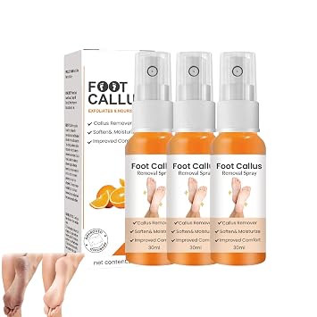 Foot Callus Removal Spray,Foot Peeling Spray Oil,Foot Heel Callus Remover Spray,Foot Peel Spray Remove Dead Skin,Suitable For Dry Rough Heels And Dry Toe Skin 3PCS