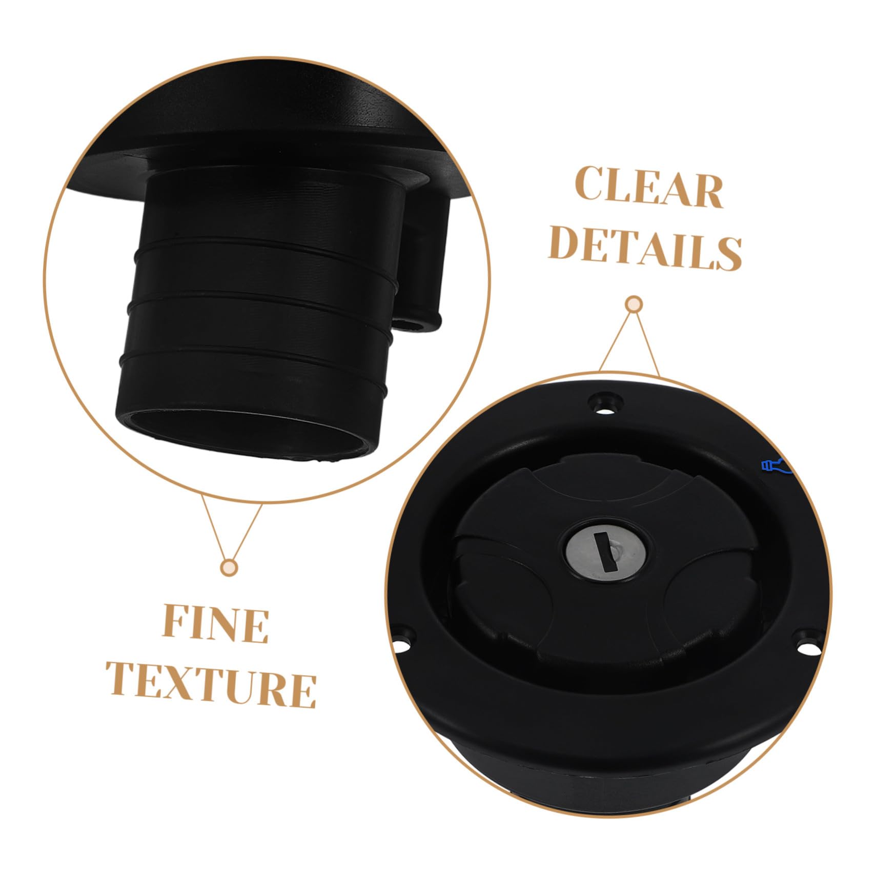 Gatuida Tapa de Llenado de Agua para Rv y Remolques Entrada por Gravedad Compatible con Vehículos Recreativos Diseño Simple y Duradero Recambio Fácil para Sistema de Agua Dulce