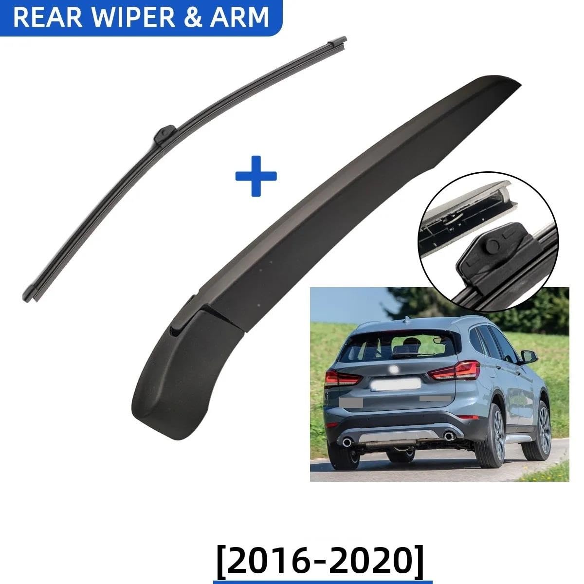 Spazzola Tergicristallo Per BMW Per X1 2016-2020 Spazzola Pioggia Parabrezza 2 Pezzi Spazzola Posteriore Auto Braccio Adatto Spazzola Tergicristallo Posteriore Kit Spazzole Tergicristallo Per Auto