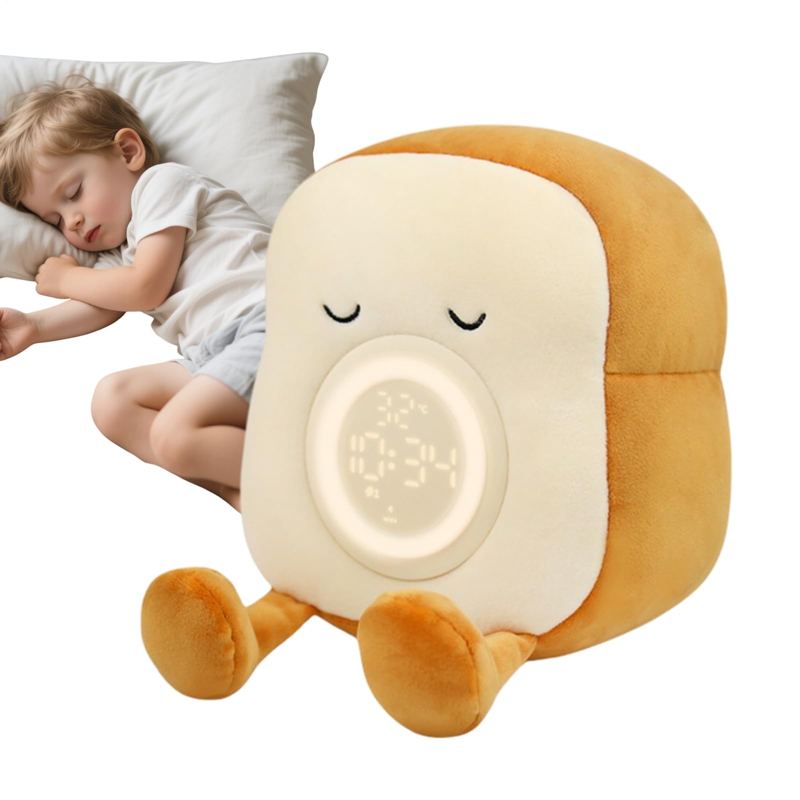Luce tostapane morbida da scrivania, in peluche, luce notturna