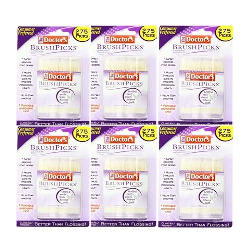 Doctors - Púas de cepillo 275 unidades (paquete de 6)
