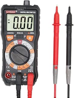 JF-XUAN LCD Display Range Digital Multimeter DC AC Voltage Current Resistance Digital Multimeter Tester Universal Electric Meter UA9233A Digital Clamp Electrical Tester