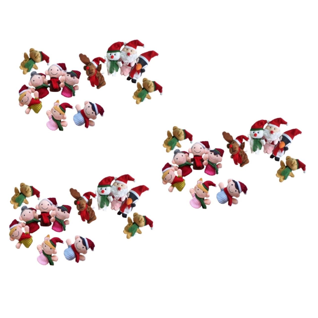 Toyvian 33 Piezas Muñeca De Dedo De Dibujos Animados Marionetas De Dedo para Niños Muñeca De Dedo para Niños Juguete De Animales Munecas Muñecos Bonecas Navidad Marioneta De Dedo