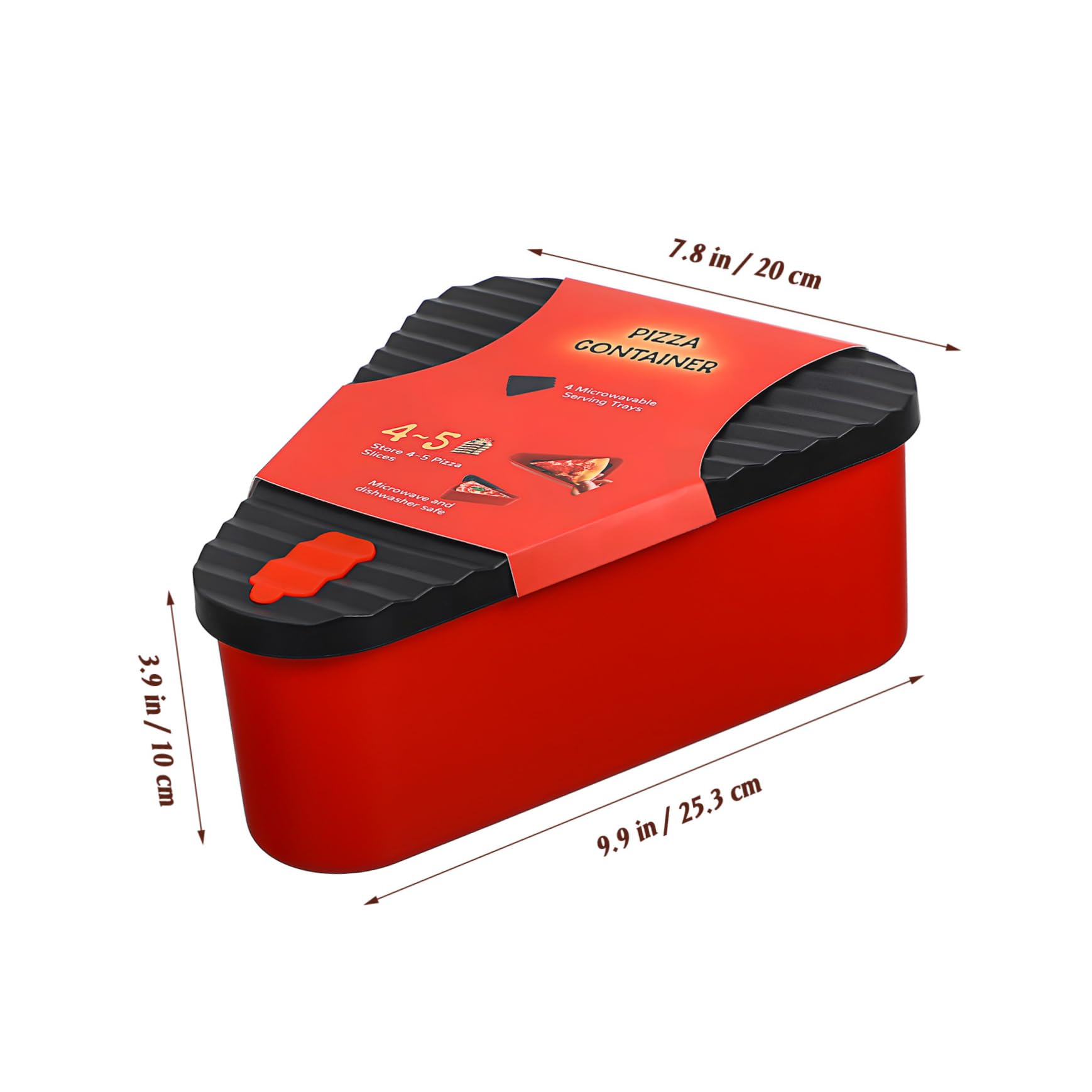 CIYODO Large Pizza Leftover Box Pizza Storage Holder Food Storage Containers Sealing Lid Sandwiches Fruit