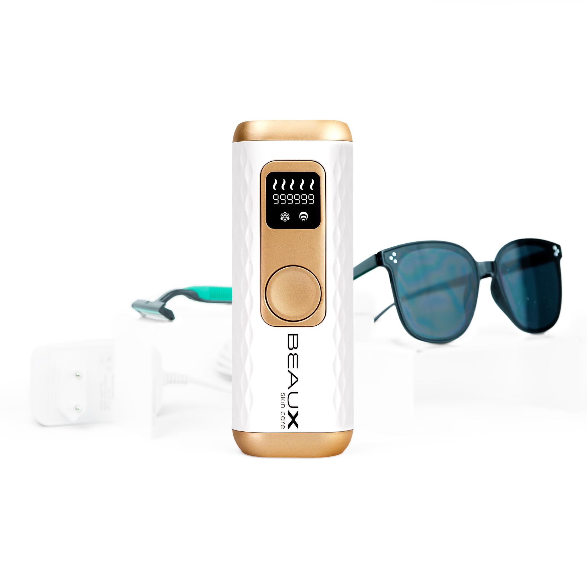 "Flash" IPL Laser Haarentfernung mit Kühlung von I.C.E. + 5 Leistungsstufen für empfindliche Bikinizone, Beine, Wangen, Lippen, Achseln. Frauen, Männer
