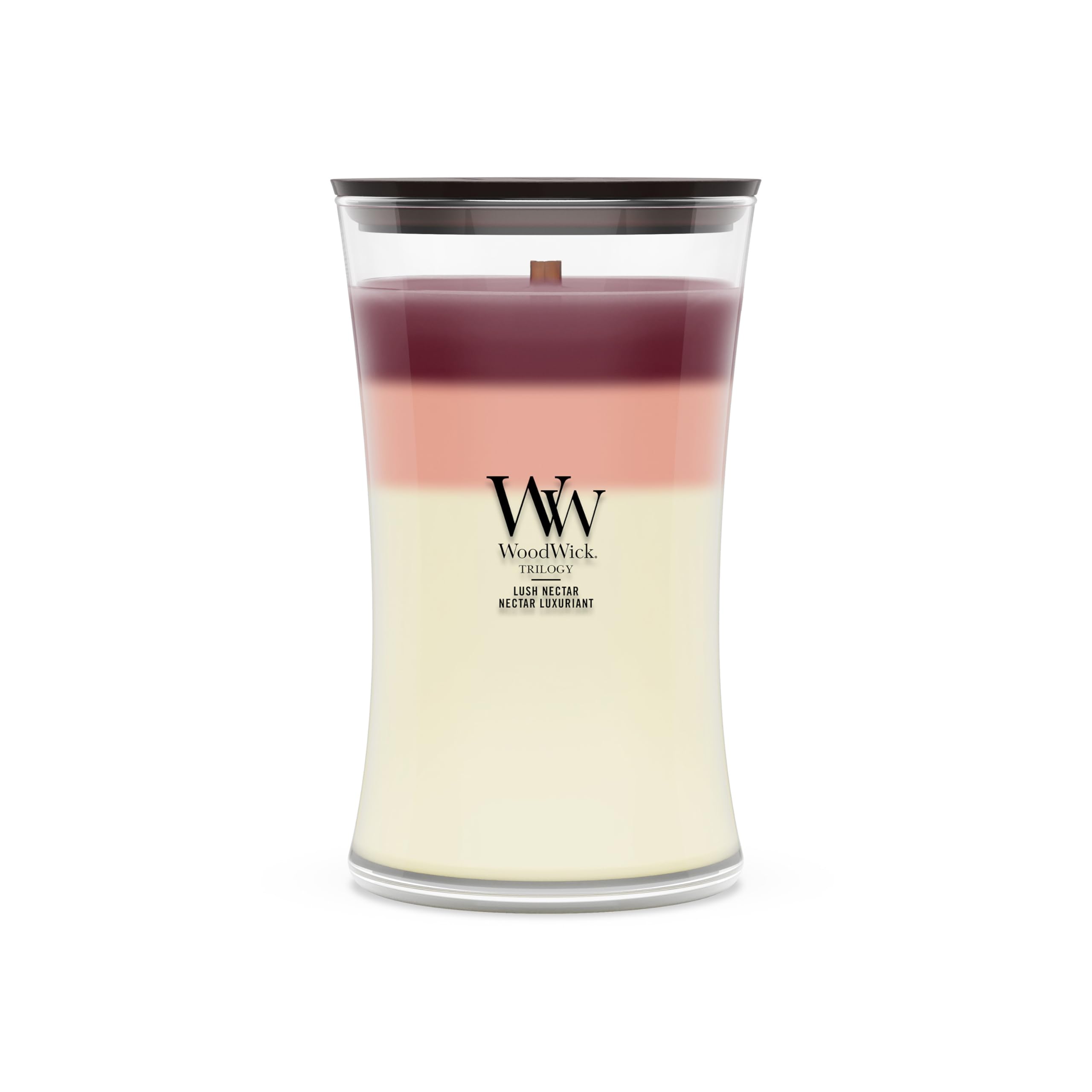 WoodWick Scented Candle | Large Hourglass Candle | Lush Nectar | Perfect Gifts for Women