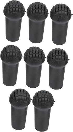 Didiseaon Juego de 8 puntas de bastón de trekking, accesorios de viaje, pelotas de tenis de caña de senderismo para caminantes, bastón de senderismo