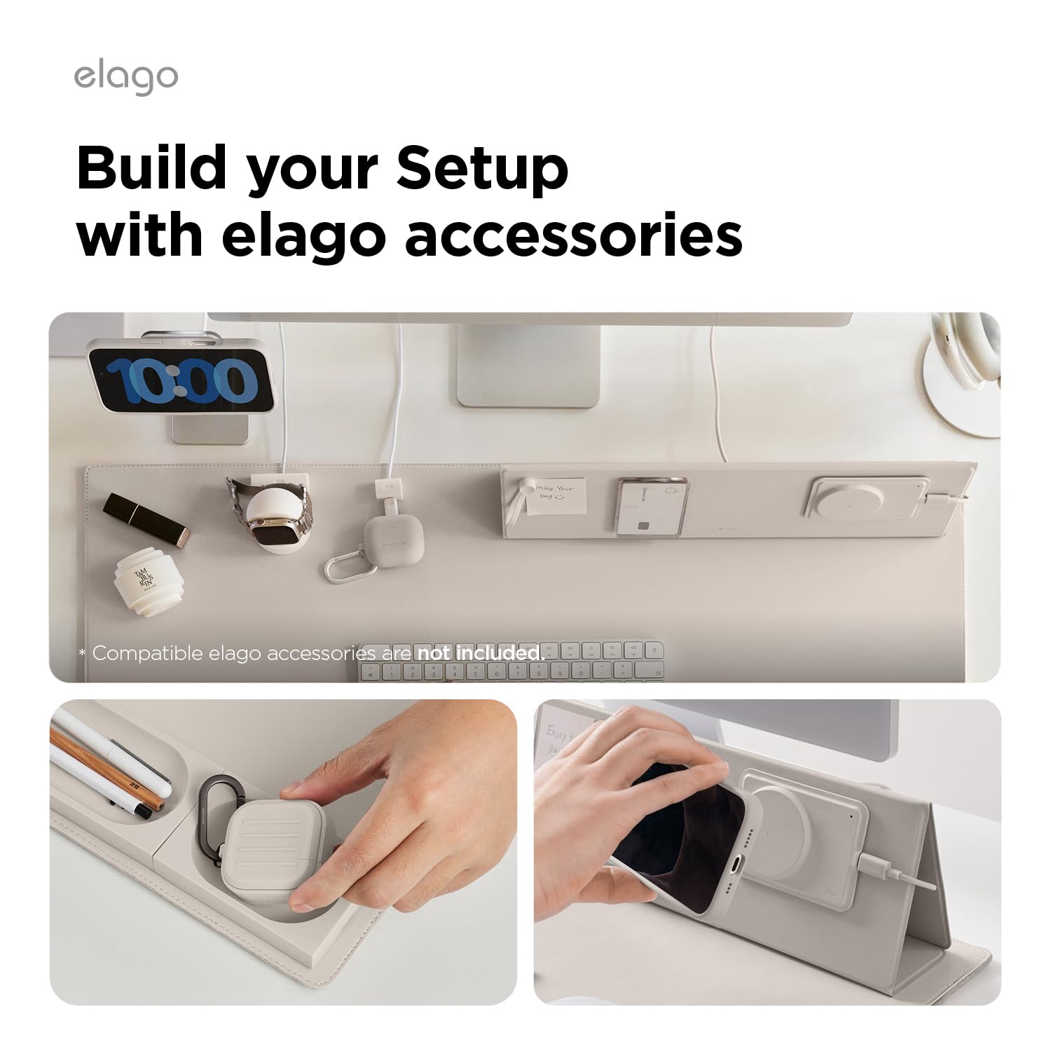 elago Tappetino da Scrivania Magnetico Smart, Sottomano Impermeabile