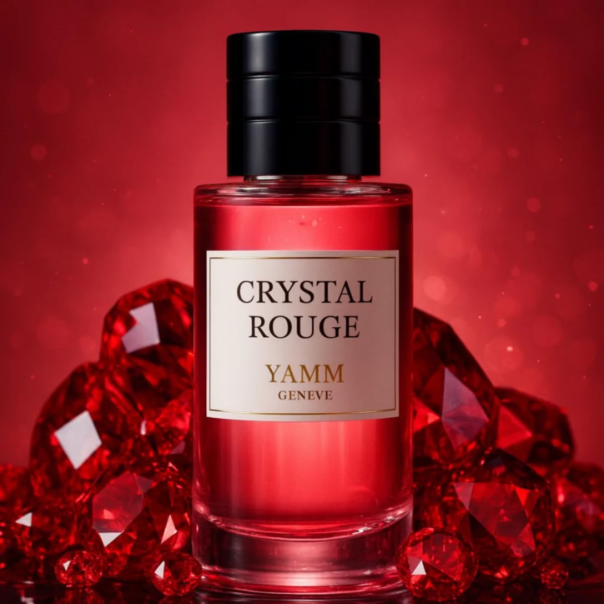 Kryształowy czerwony | Ekstrakt z perfum 50 ml | Mieszane perfumy dla mężczyzn i kobiet, gorzki migdał, szafran, jaśmin, nuty bursztynowe i drzewne, luksusowy i długotrwały
