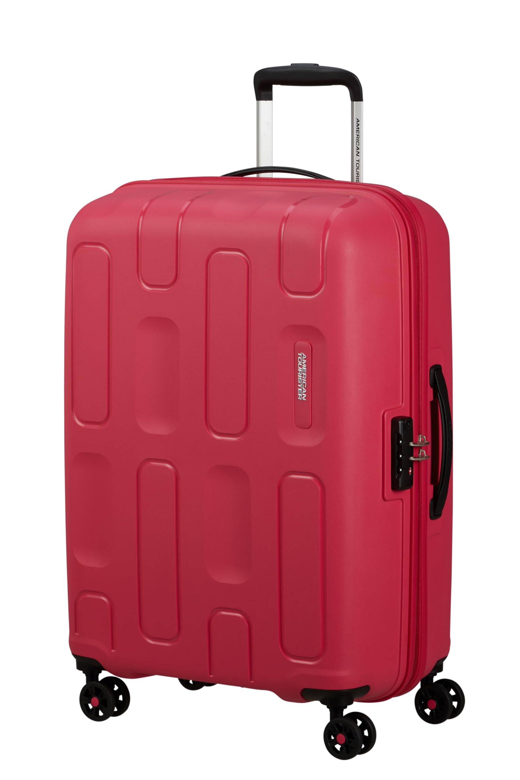 American Tourister Ellipso - Spinner M, Valigia, 68 cm, 64 L, Rosa (Pink Flash)