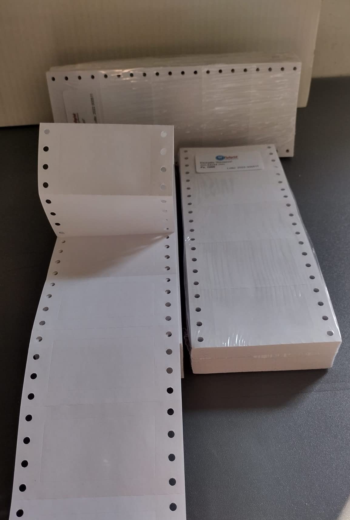 Etichette per Revisioni bianche mm.64 x 34 a modulo continuo - Pezzi 1.000