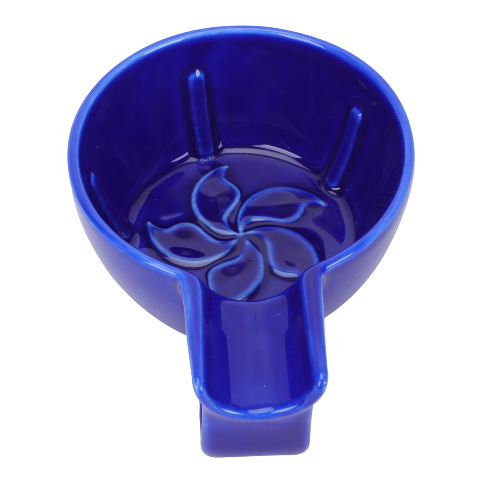 Ciotola da Barba in Materiale Ceramico Blu Grande Capacità per Schiuma da Rasatura Uso Personale in Casa