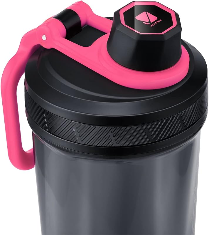 VOLTRX Elektromos Protein Shaker 680ml - USB-C Tölthető Turmixgép Rózsaszín, BPA-mentes Tritan Anyagból, Fehérjeturmixokhoz