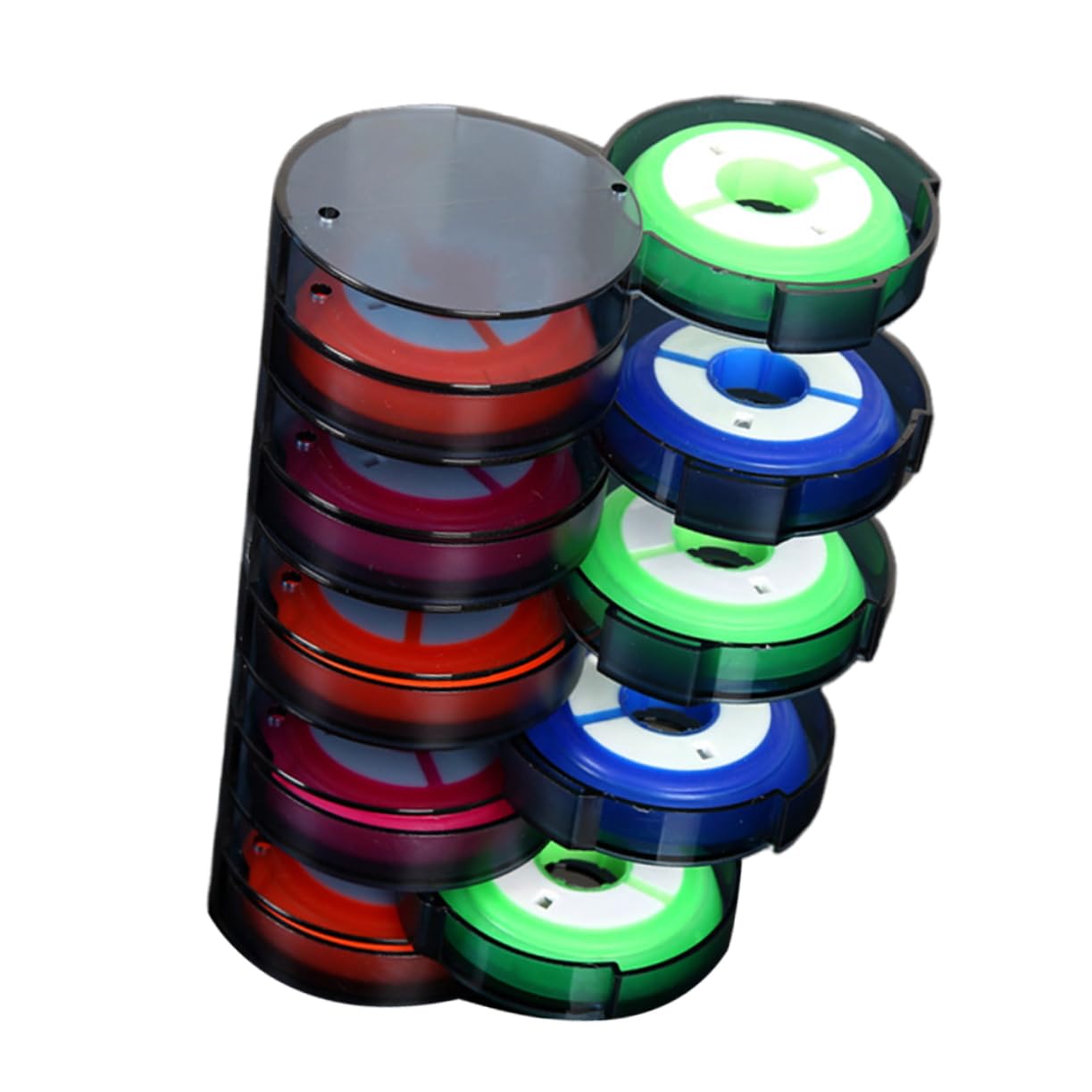 Abaodam 10pcs Reel Fishing Line Spools Fishing Line Holder Fishing Tackle Fishing Gear Fishing Spool Fishing Line Bobbin Random Color