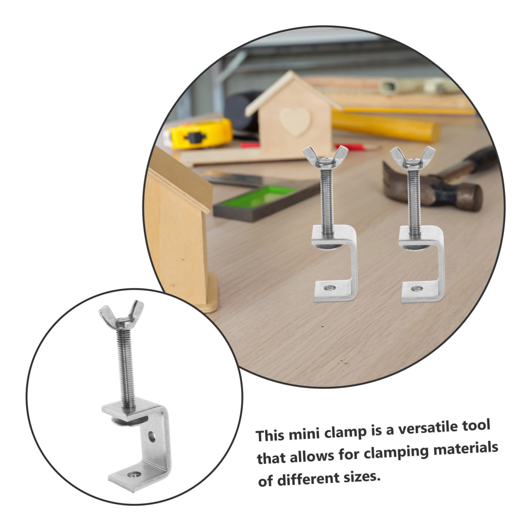 LIFKOME 2 Stück Klemmen Schwere Holzwerkzeug Klemmen für DIY Projekte Verstellbare Zwingen für Holzarbeiten und Schweißen