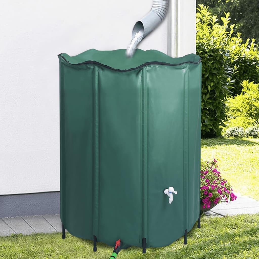 Depósito de Agua de Lluvia Plegable con espita 1000 L, Casa y jardín Jardín Sistemas de riego, Verde, 7.12kg