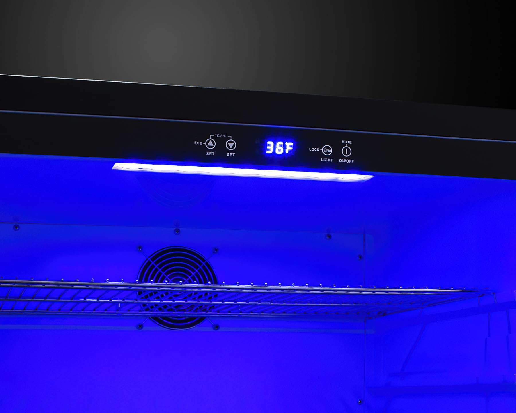 Summit Appliance Ff27bssadaif 27" Wide Built-In All-Refrigerator, ADA Compliant, Panel-Ready (Panels Not Included), Black Cabinet, Door Storage, Lock, Digital Controls, 4.98 Cu.Ft Capacity on Fridge.com - View 5