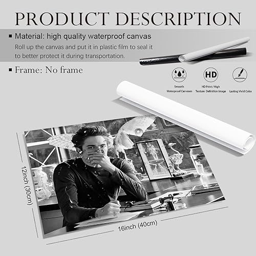 Miniatura 2 de Divertido arte de pared de baño, póster de película de pollitos blancos para decoración de pared de baño, impresiones en lienzo en blanco y negro