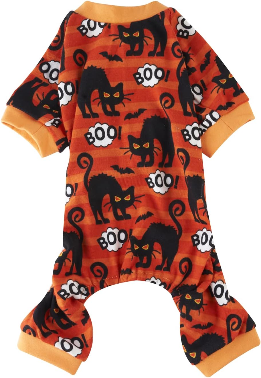 Pijama Disfraz Halloween para Perro con Gatos y Murciélagos, Talla X-Large