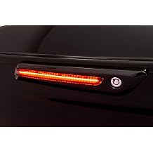 Ciro LED Lighted Saddlebag Hinge Covers Black with Smoke Lens