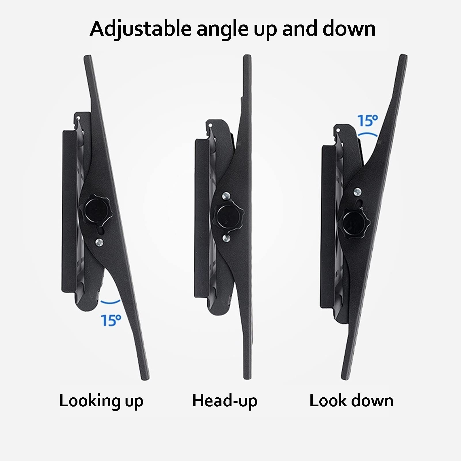 LIU- Soporte De Pared Inclinable para TV con Diseño De Perfil Bajo para Televisores De 42 "- 75", Ajuste De Inclinación De 15 °, Carga De 100 Libras, VESA Máximo 600x400 Mm