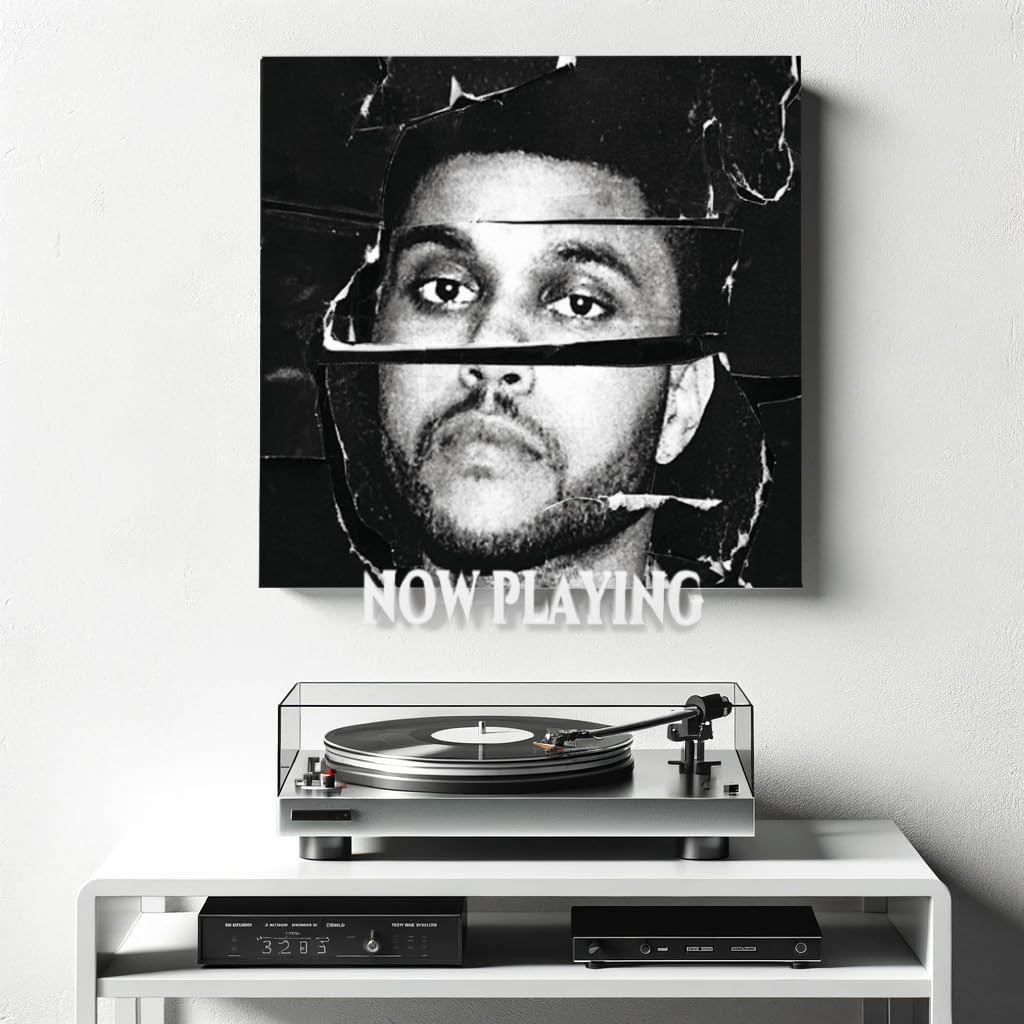 Porta Vinili Da Parete 'Now Playing' - Espositore Per Album LP In Bianco - Supporto Per Giradischi E Copertine - Decorazione Casa E Ufficio - 2