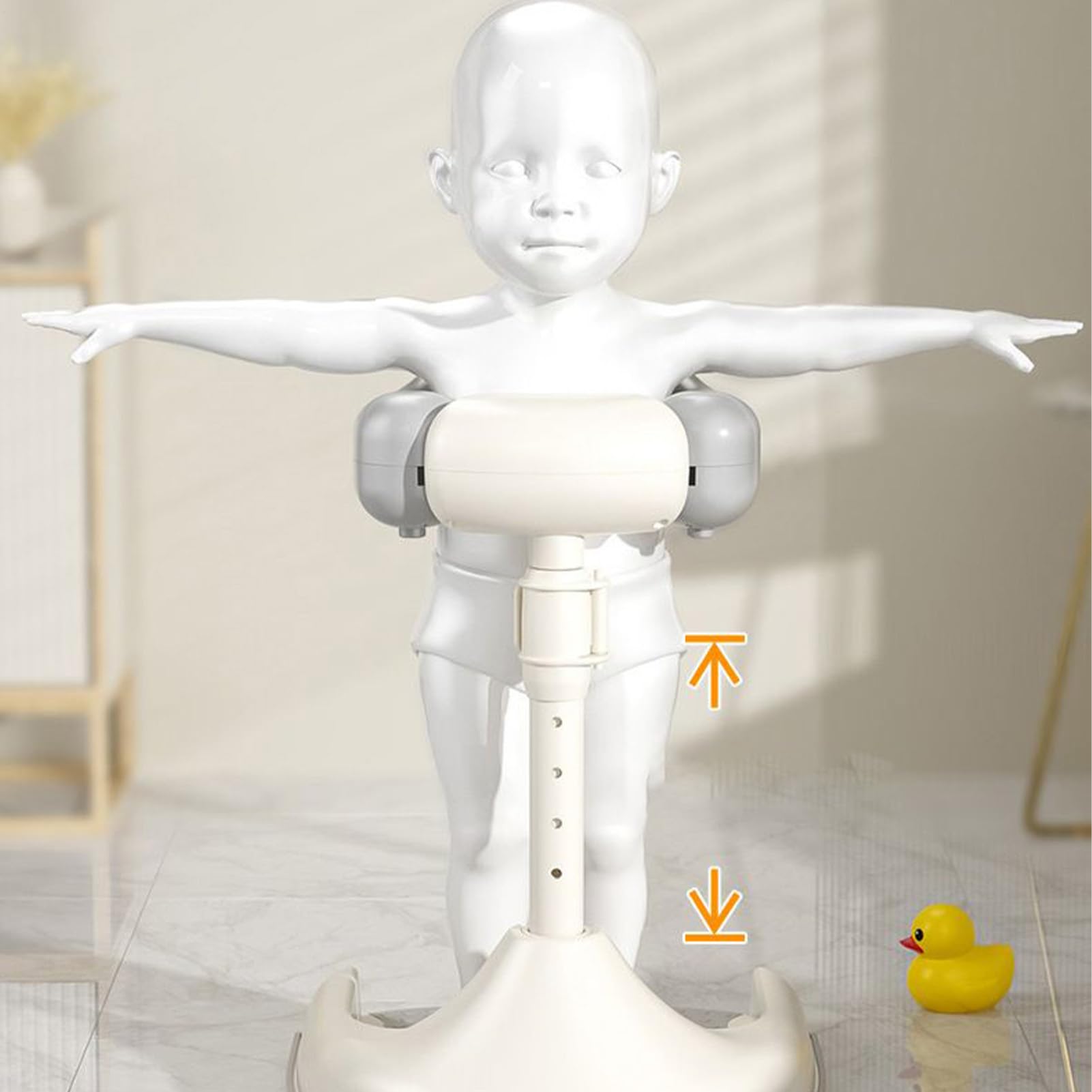 Porta per la doccia per il bagno per bambini, supporto per la doccia per bambini regolabile | Supporto per baby shower ad altezza regolabile,Dispositivo di bagno portatile pieghevole Sedile per bambin