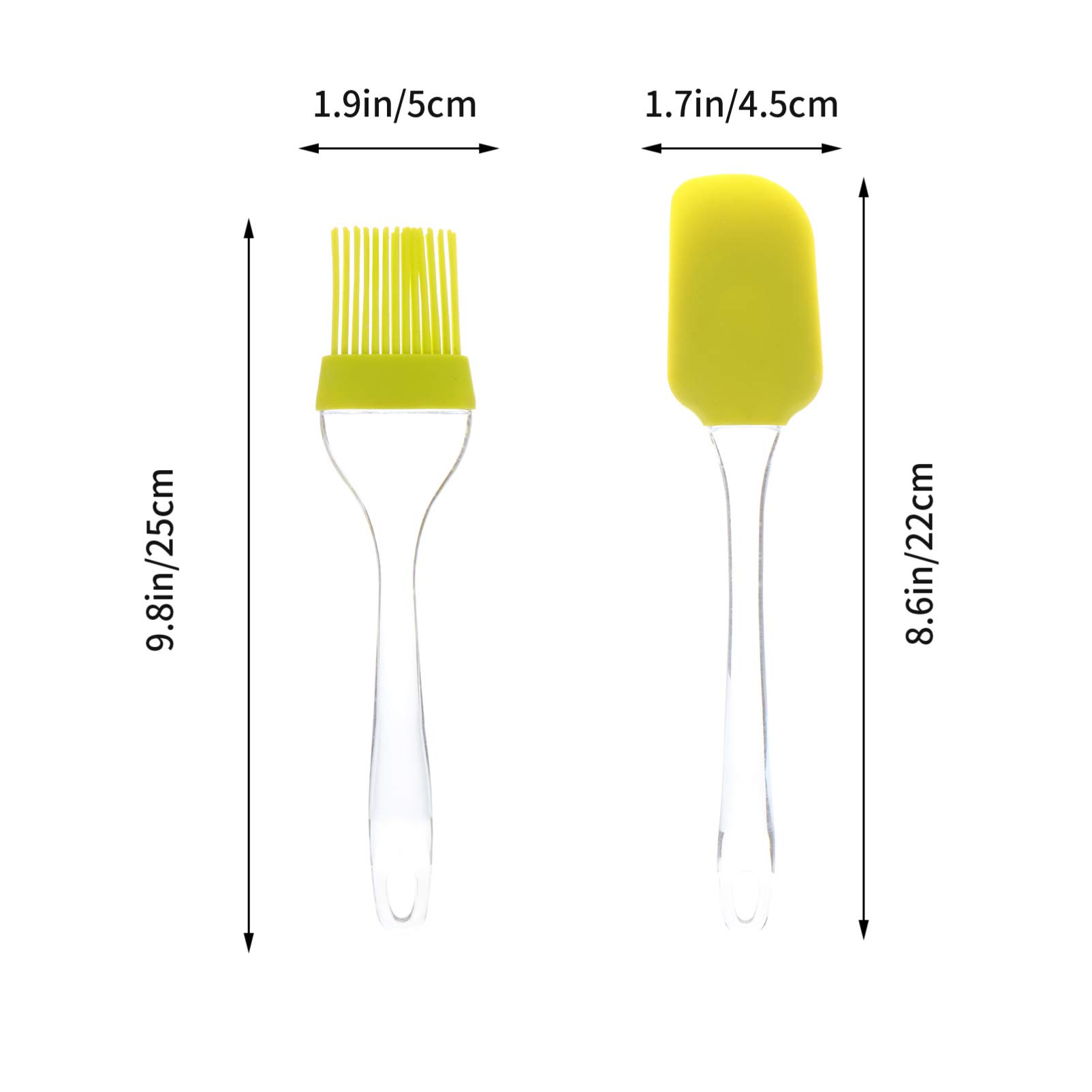 OUNONA 4Pcs Silicone Basting Brush Scraper Set for Kitchen Cooking Baking and Bbq Food Grade Silicone Utensils Heat Resistant Tools for Grilling and Baking Tasks