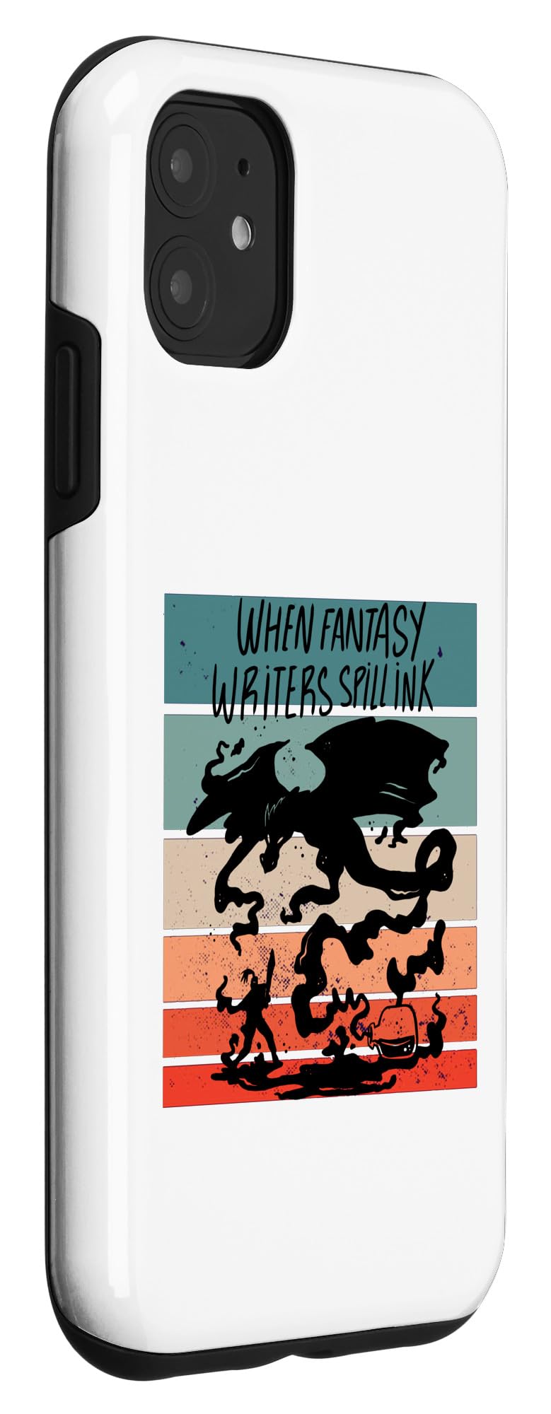 iPhone 11 Fantasy Writers Creative Writing Story Art Knights Dragons Case - Image 3