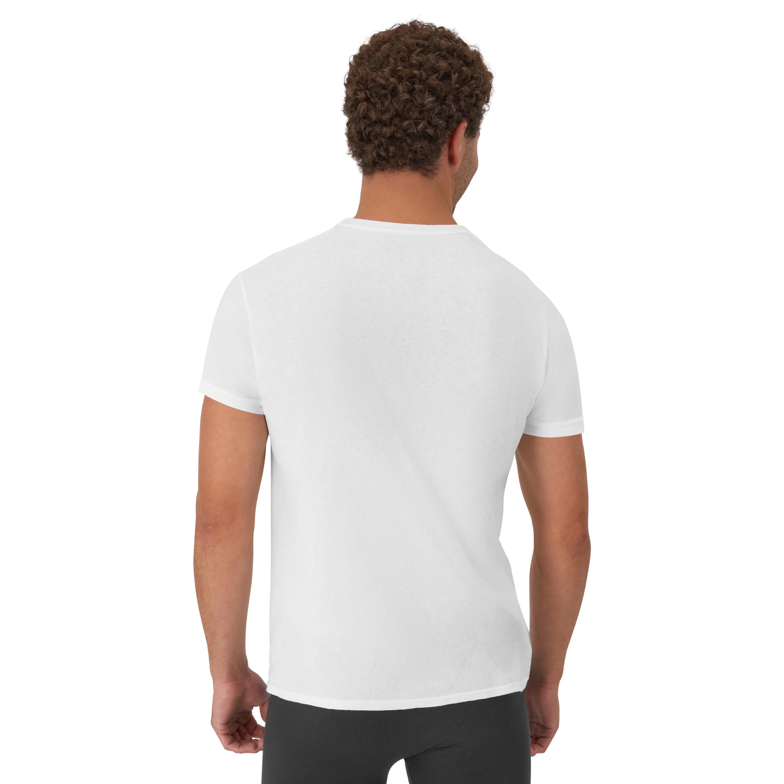 Hanes Undershirt Packs, Stay-Tucked Soft Cotton Undershirts, Best Undershirts for Men, White/Black/Asstd Multipacks Canottiera Uomo (Pacco da 6)