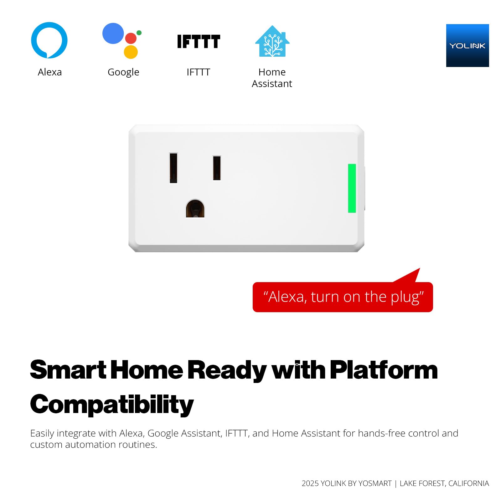 YoLink Smart Energy Plug 15A 1 4 Mile LoRa Range High-Power Devices with Cycle Schedule Real-Time Energy Monitoring — view 8