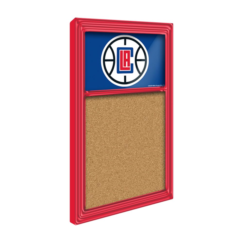 The Fan-Brand NBA Los Angeles Clippers: Cork Note Board- Sports Decor for Home, Game Room, Fan Cave & Garage - USA Made