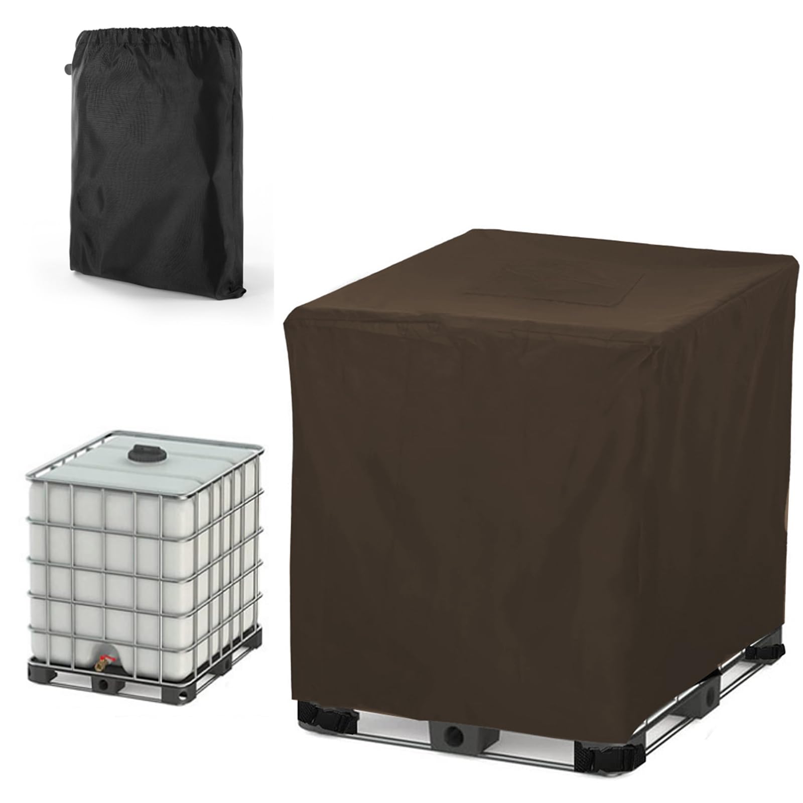 Waterdichte IBC tankhoezen, 210D Oxford 300L/600L/800/1000L IBC