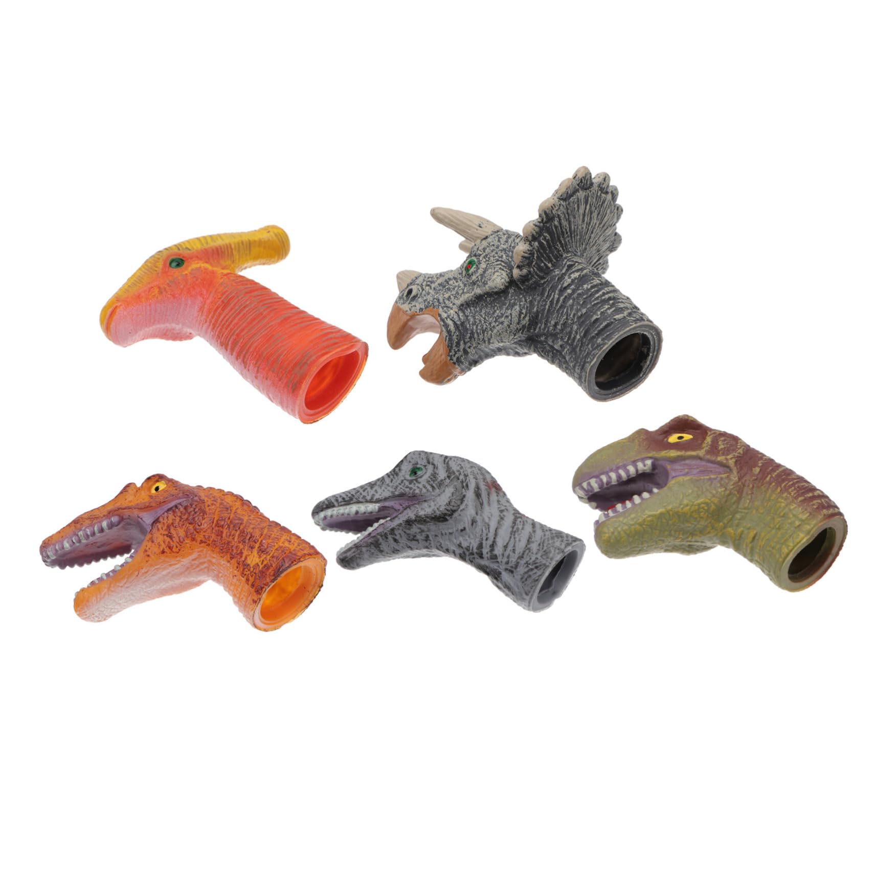NESTINGHO 5 Piezas Marioneta de Dedo de Dinosaurio niño Juguetes títeres de Mano para bebés titeres de Dedo Juguetes educativos Juguetes Infantiles Juguetes de Bebe Dedo niños Juguete AbS