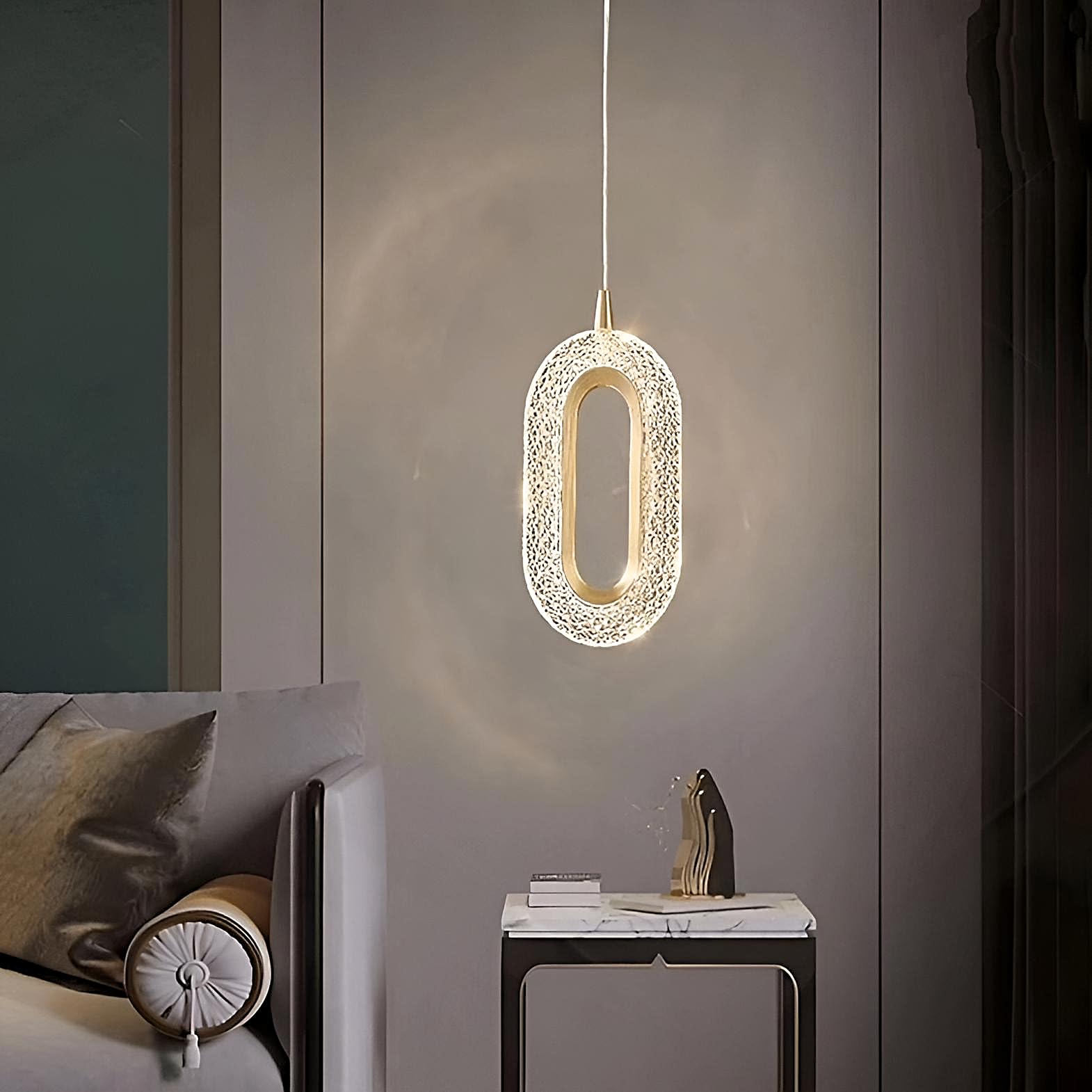 FILLISKA Colour Changing Pendant Light - FrenchGold -14