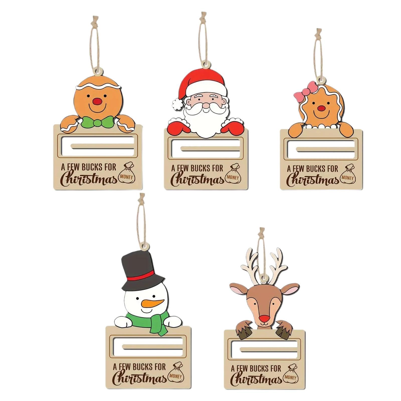 Enakshi (Label) Creations Christmas Money Holder Practical Tree Pendant Christmas Decor for Home Party 5pcs|Home Decor|Figurines-image-14