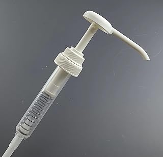 Dispensador de bomba Pelican de 38 mm para recipientes de 5 litros, dosis por bomba, 30 ml, color blanco