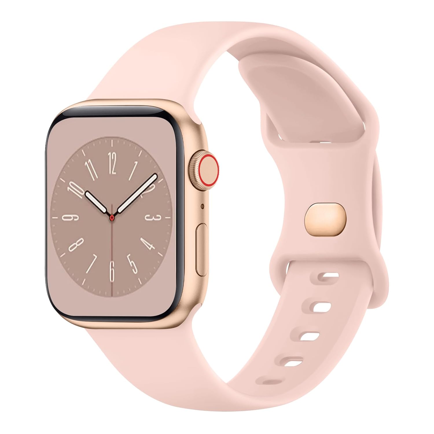 Tobfit Watch Strap Compatible with Apple Watch Series 8 7 6 5 4 3 2 1 SE 38 mm 42mm 40mm 44mm(Watch Not Included), Smartwatch band for Men Women, Strap for iWatch 8 7 6 5 4 3 2 1 (38mm, Chalk Pink) Tobfit Watch Strap Compatible with Apple Watch Series 8 7 6 5 4 3 2 1 SE 38 mm 42mm 40mm 44mm(Watch Not Included), Smartwatch band for Men Women, Strap for iWatch 8 7 6 5 4 3 2 1 (38mm, Chalk Pink)