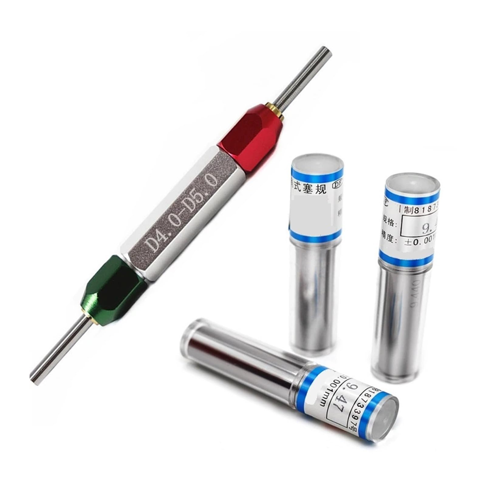 Stahlstiftlehre 51 Stück, 91 Stück, 98 Stück, 101 Stück, zylindrischer Messstift, glatter Messdorn, Lochlehre, 0,5–5,99 mm, Schritte 0,01 mm, Messstift, Messwerkzeug(1.00-2.00mm 101pcs)